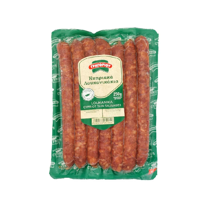 Gregoriou Thin Sausages 250G